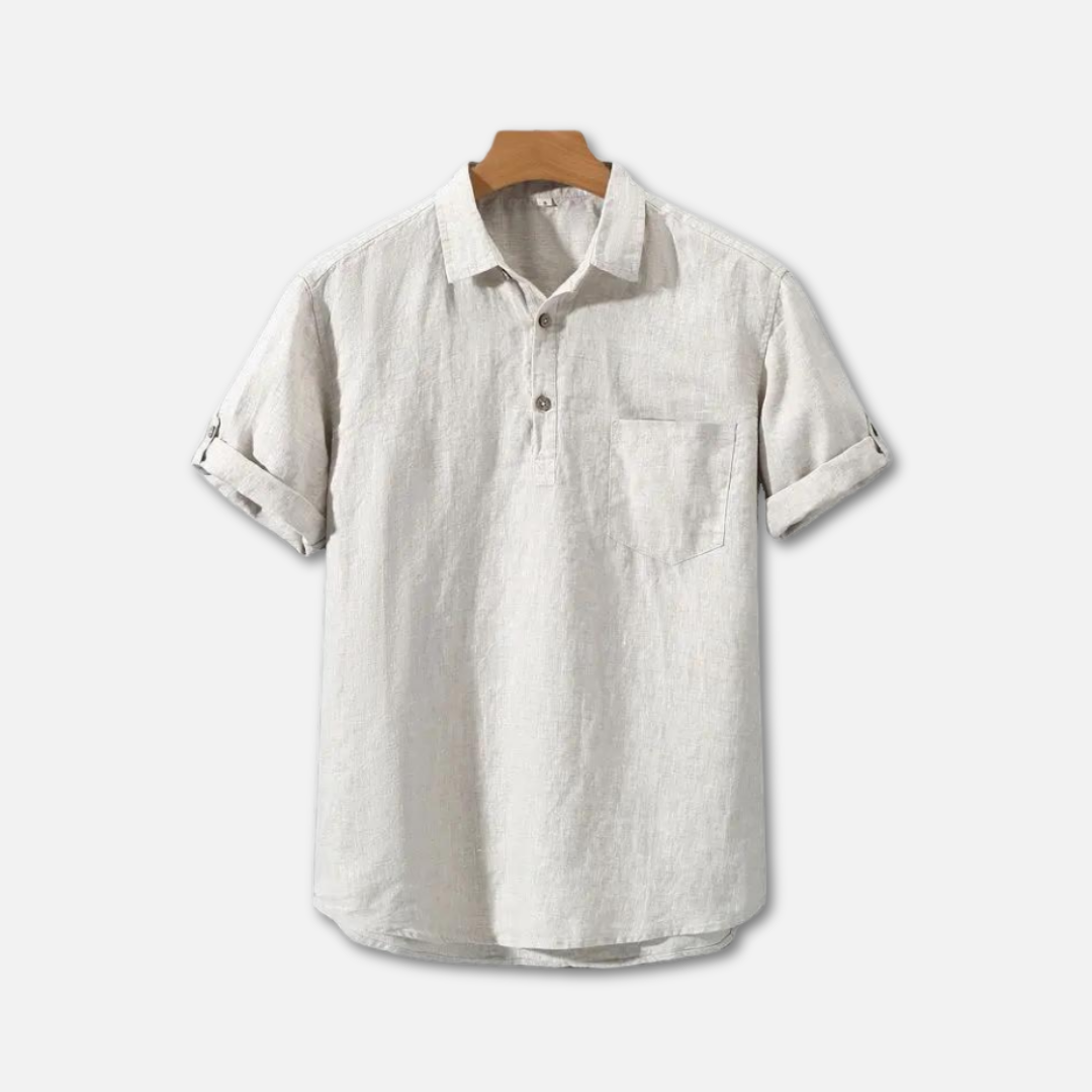 Louis | Linen Polo Shirt