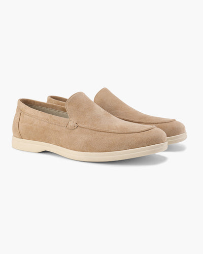 Mocassins en daim vieilli