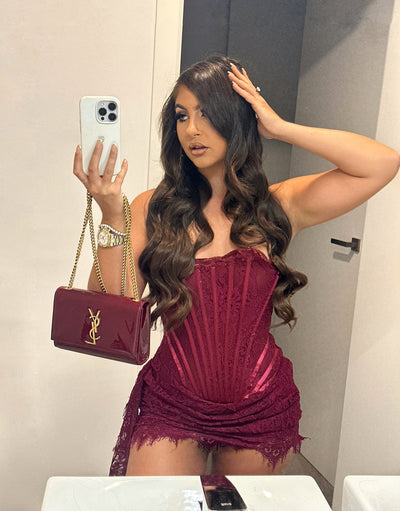 Rosaria | Robe corset en dentelle