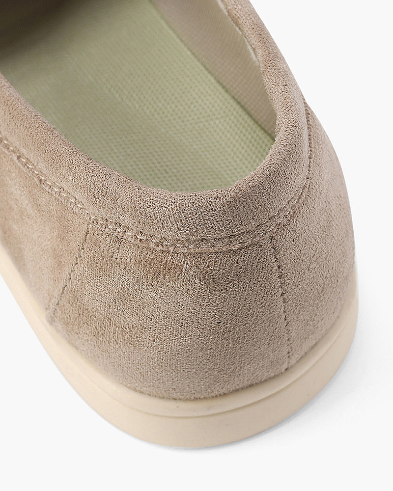 Mocassins en daim vieilli