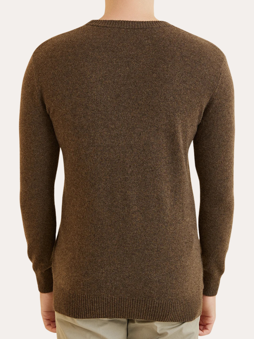 Pull en cachemire Signature - Marron foncé