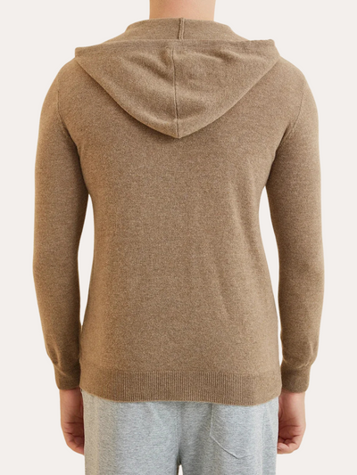 Essential Cashmere Hoodie - Khaki Artisan