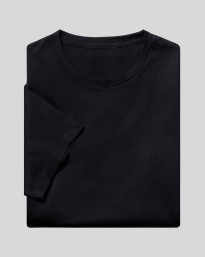 T-shirt Signature Supima – Noir profond