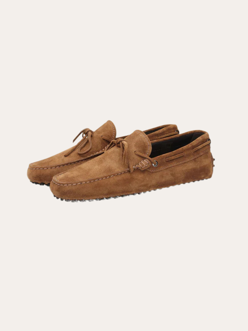Marron Suède Mocassins