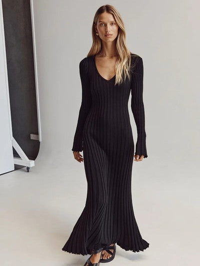 Julia | Robe midi en maille