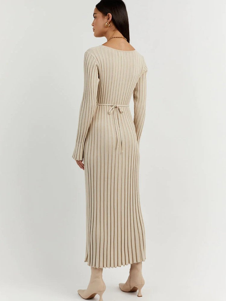 Julia | Robe midi en maille
