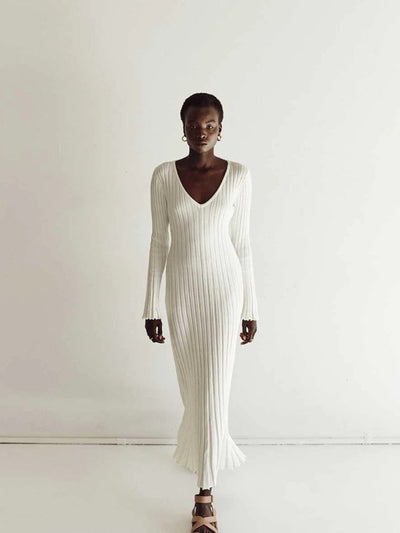 Julia | Robe midi en maille