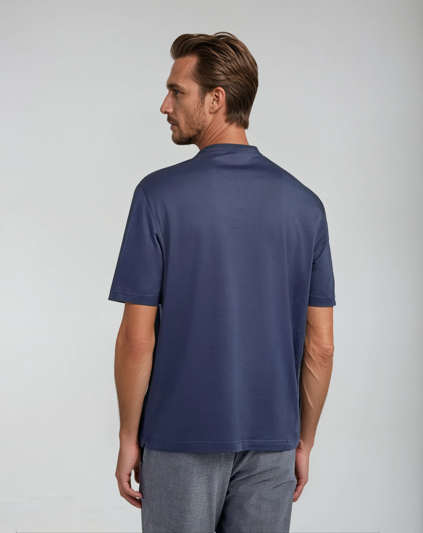 T-shirt Signature Supima – Bleu intense