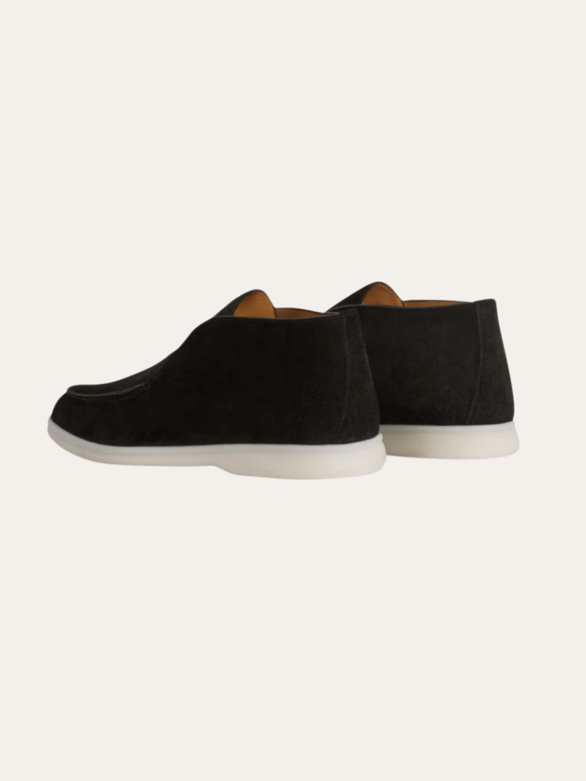 Mocassins en daim - Noir profond