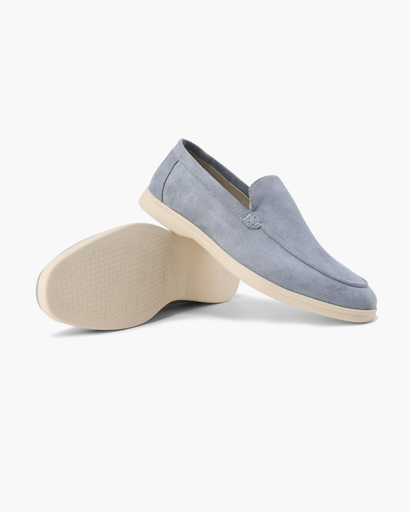 Mocassins en daim vieilli