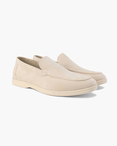 Mocassins en daim vieilli