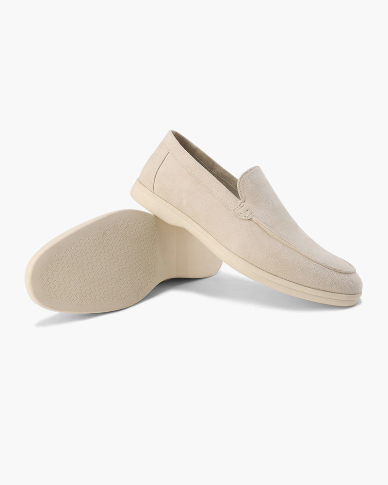 Mocassins en daim vieilli