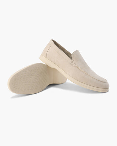 Mocassins en daim vieilli