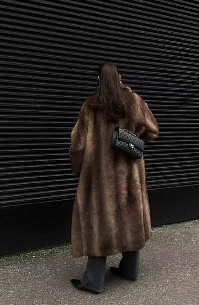 Vivienne | Trench-coat duveteux