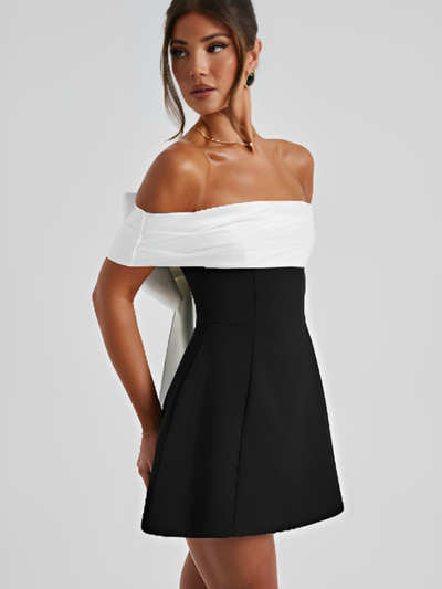 Lilly Bow | Robe Mini Élégante