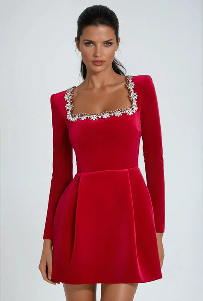 Fiona | Robe élégante en velours