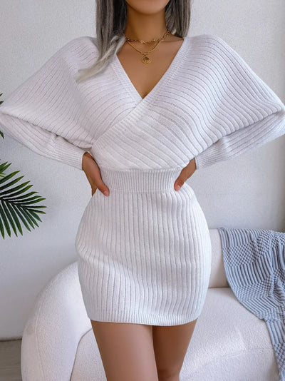 Olivia | Robe Pull Chic à Col V