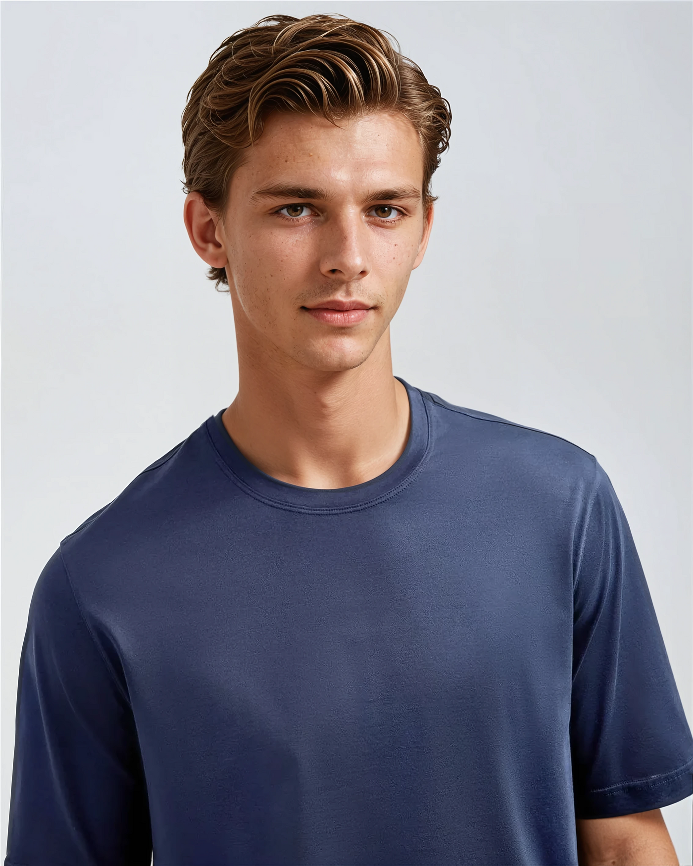 T-shirt Signature Supima – Bleu intense