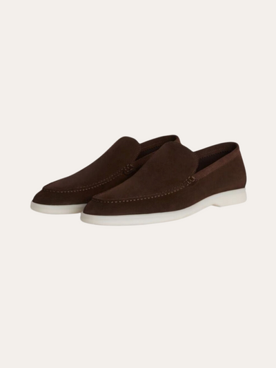 Mocassins en daim raffiné – Marron