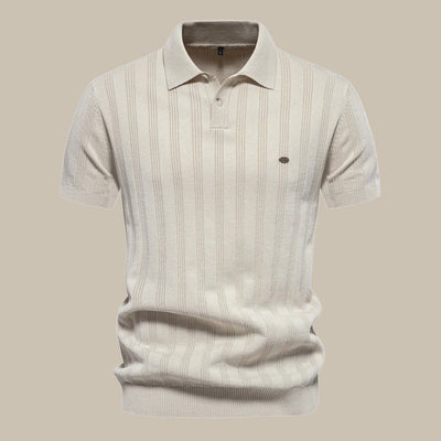 Finn | Polo en merino élégant à manches courtes