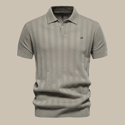 Finn | Polo en merino élégant à manches courtes