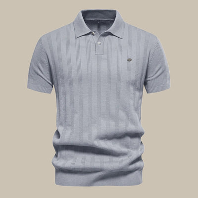 Finn | Polo en merino élégant à manches courtes